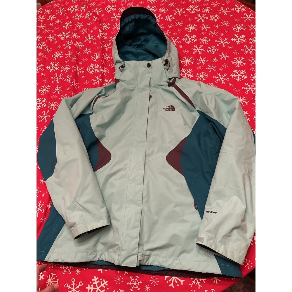 Women's THE NORTH FACE Hyvent Jacket with Removable Fleece / Teal  / XL X-large